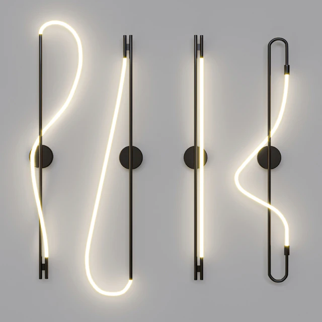 Luke Lamp Co Wall Sconce Black Set — Скачать