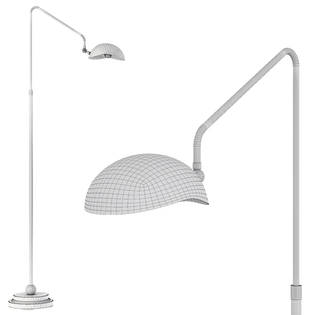 Restoration Hardware CONVESSI FLOOR LAMP Black and Brass — Скачать