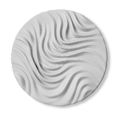 Round Wall panel Wave Circle wall panel — Ver 4