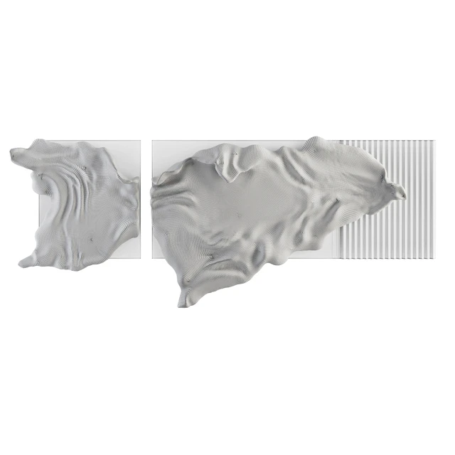 Decorative panel with a sculptural bas-relief made of plaster — Descargar