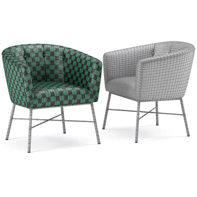 Falette Tufted Armchair FurnitureR — Вид 4