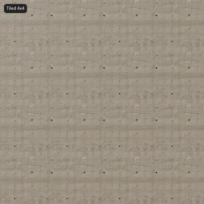 bubbled panel with tie holes concrete wall texture — Ver 5