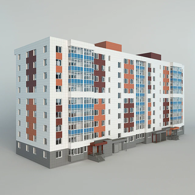 apartment nine-story apartment building — Descargar