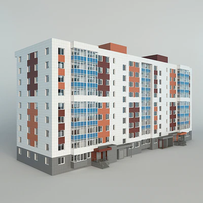 apartment nine-story apartment building — Ver 1