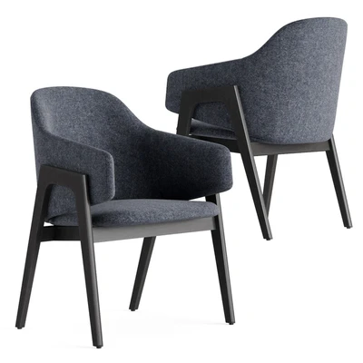 Linley Savile Dining Chair - Dove, Shell, Slate — Ver 4