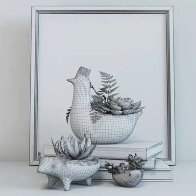 Set chicken and hedgehogs — Ver 2