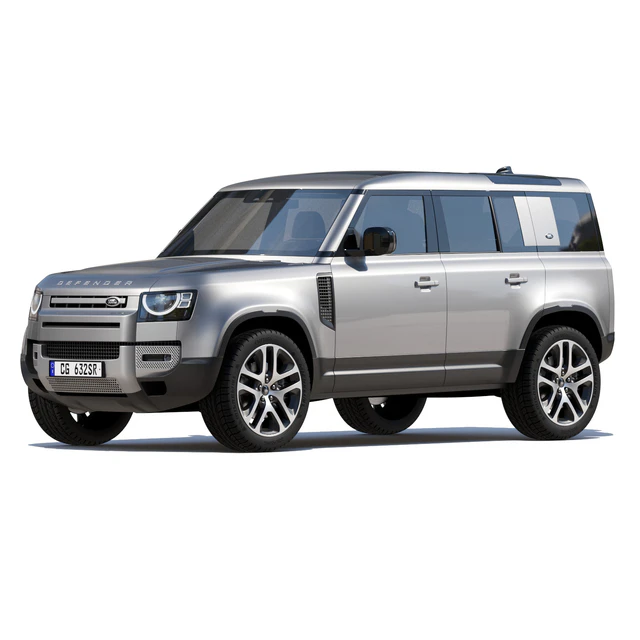 Land Rover Defender 110 mid-poly — Download