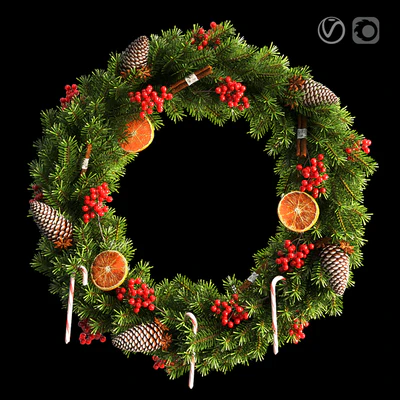Christmas wreath 66cm — Ver 1