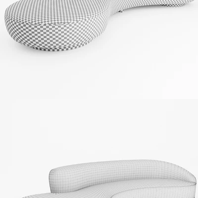 Serpentine Sofa with Arm - Vladimir Kagan — Вид 2