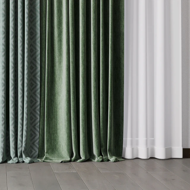 hadi curtain 57 collection green curtains — Descargar