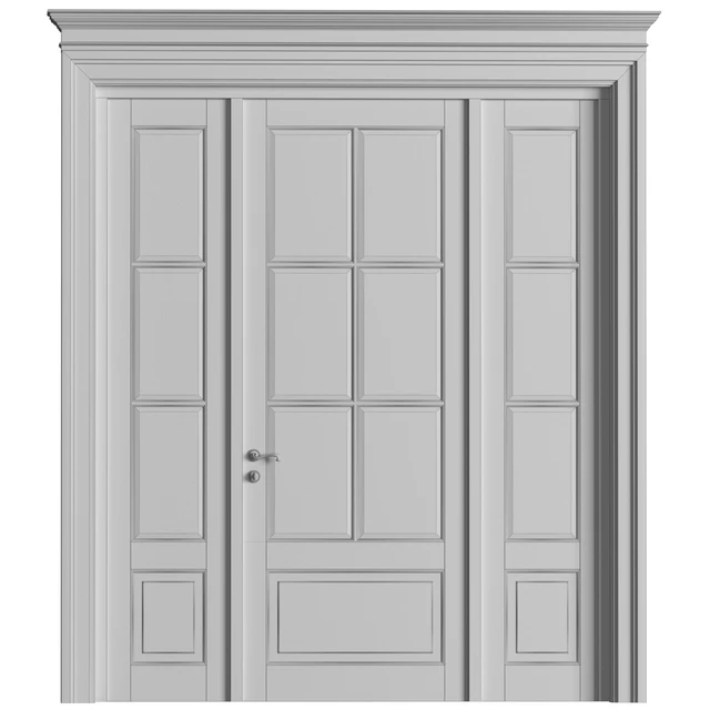 French Interior doors in classic style. French Art Deco Modern Door Partition.Entrance to the house — Download