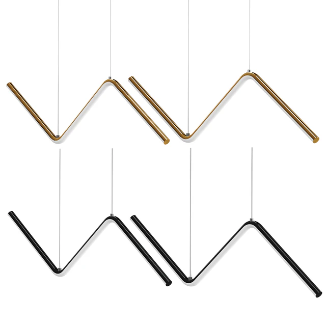 LED Ceiling Light in Gold & Black — Descargar