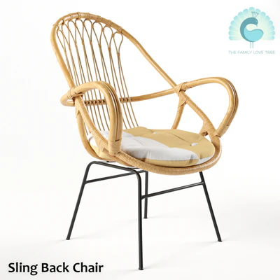 Sling Back Chair Natural — Ver 1