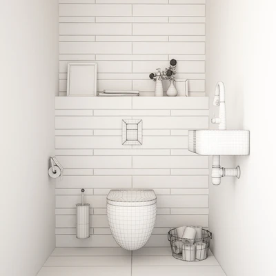 Toilet Set 01 — Вид 3