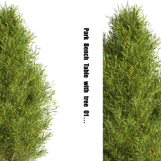 Park Bench Table with tree 01 — Descargar