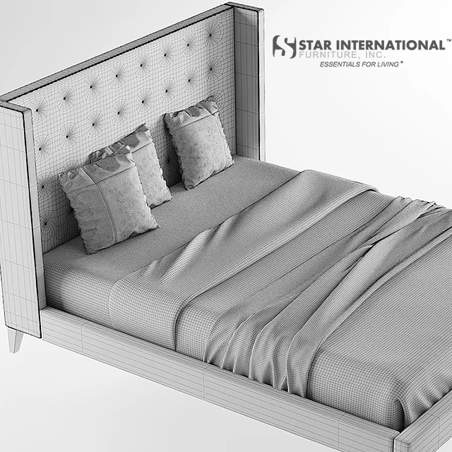 Rialto Wingback Platform Bed — Скачать