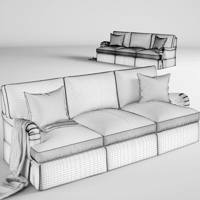 Baker Churchill Dressmaker Sofa No. 6122S — Ver 3