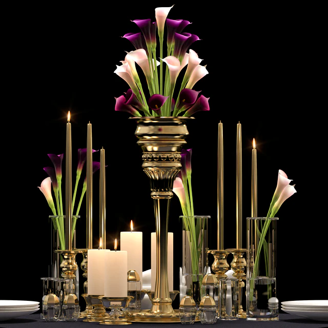 DECORATIVE FLOWER VASE SET — Descargar