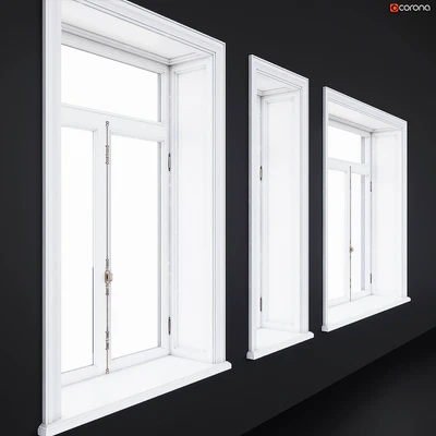 Wooden classical windows — Ver 3