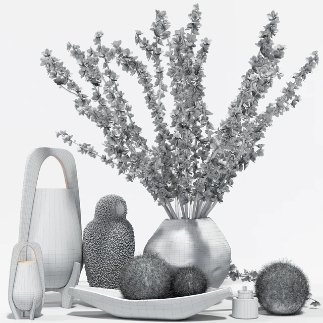 Decorative set with a ceramic beast — Скачать