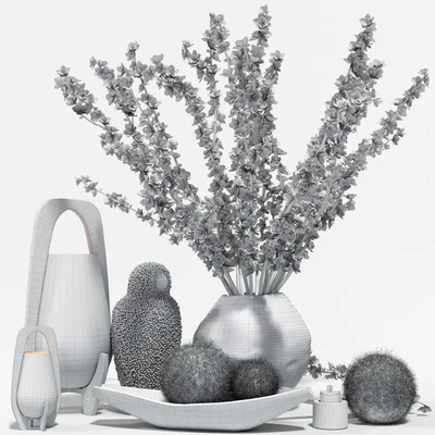 Decorative set with a ceramic beast — Вид 2