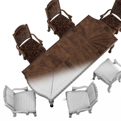 Ashley North Shore Dining Room chair-table — Ver 3