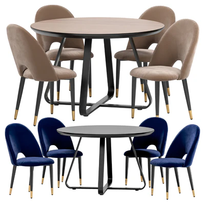 Iris dining chair and Toronto table — Ver 1