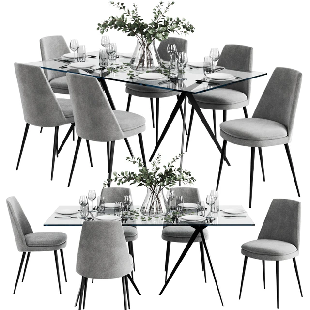 West Elm Dinning Set 6 — Скачать