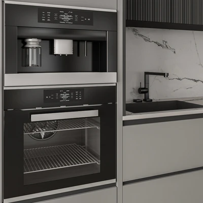 Kitchen Modern - Gray and Black Cabinets 97 — Вид 5