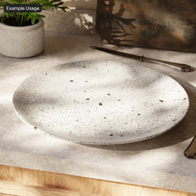 ink speckled glazed ceramic pottery texture gray — Ver 2