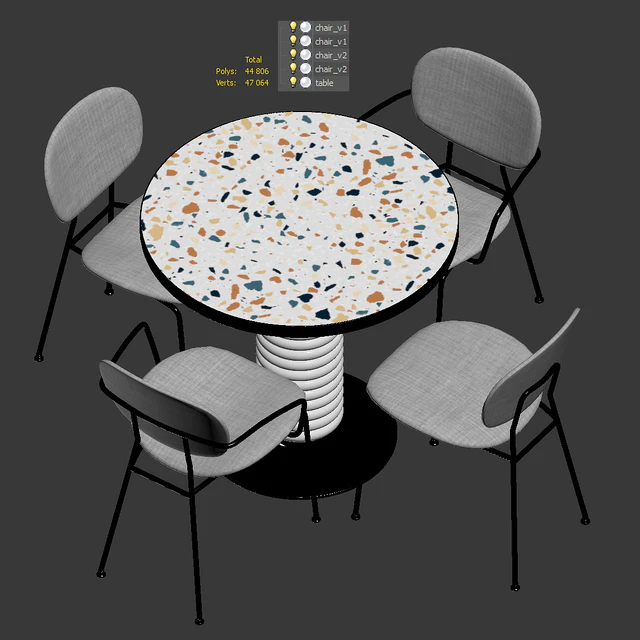 Tondina pop chair and table — Descargar