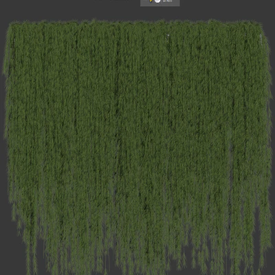 A wall of drooping plant branches — Ver 2
