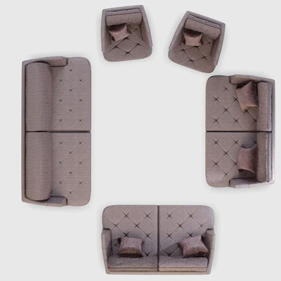 Sofas and Armchair Salto from the Britannica factory — Ver 3