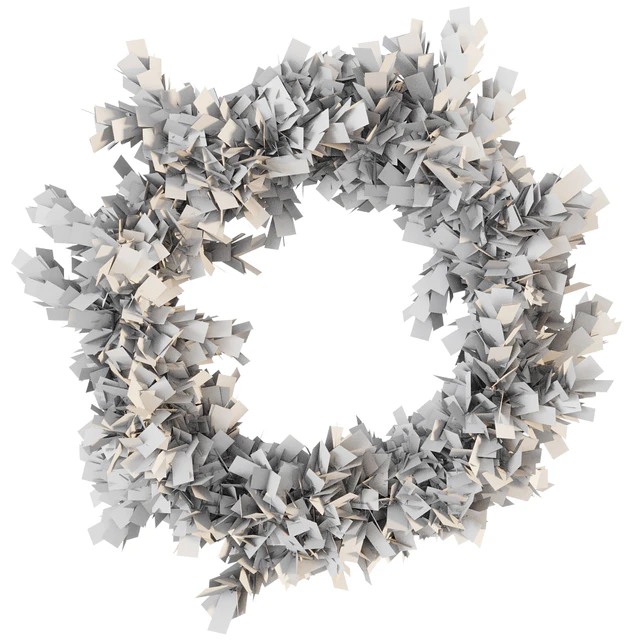 Christmas wreath of coniferous branches — Descargar