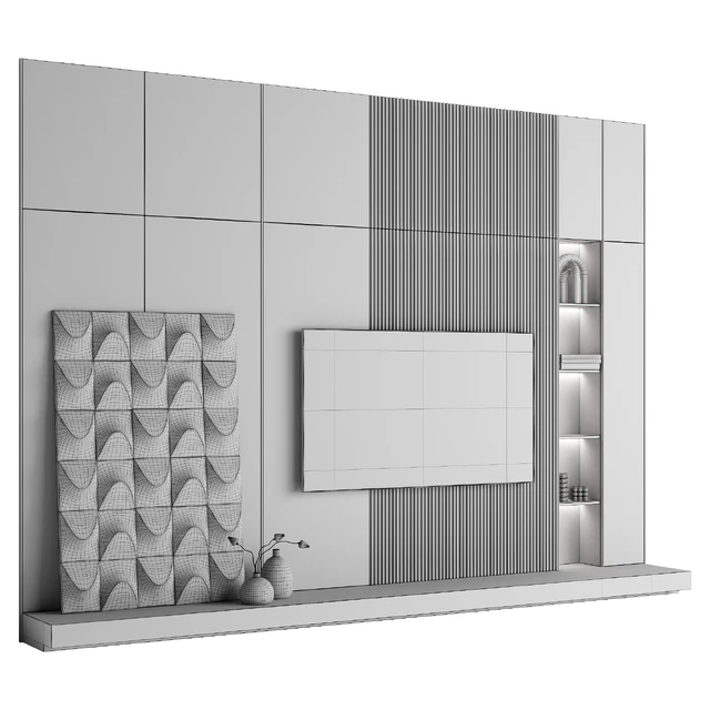 TV Wall Set 002 — Descargar
