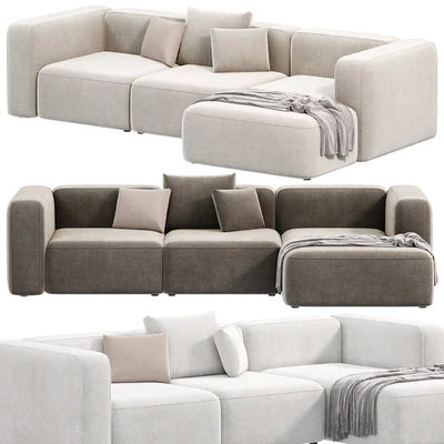 BASECAMP CHAISELOUNGE left Modular Sofa by makenordic — Вид 1