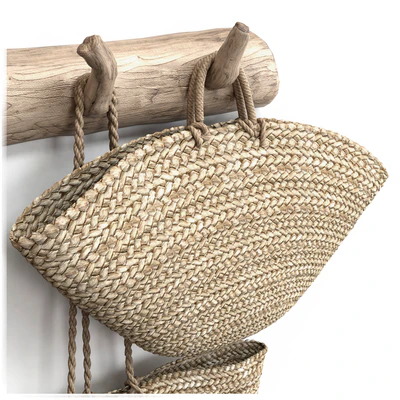 wall decor set with old wicker bags — Вид 6