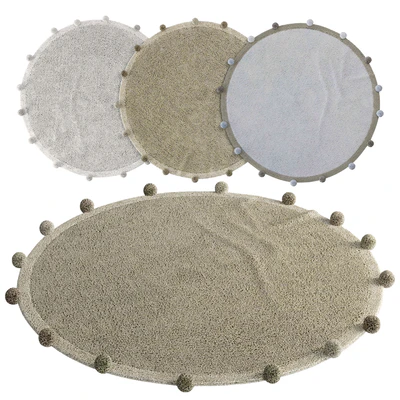 Gentle pom-pom rug by Lorena Canals — Ver 1