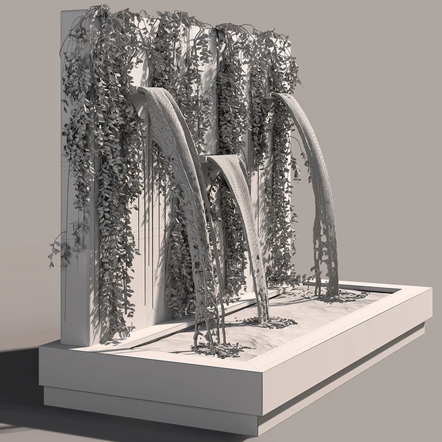 Wall fountains with ivy — Скачать