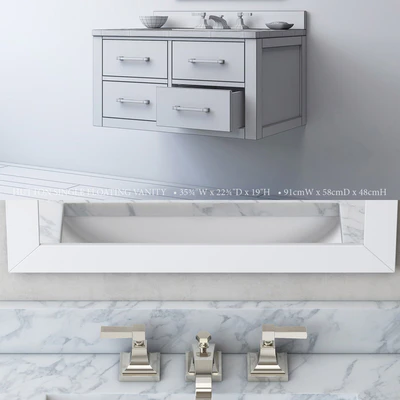 HUTTON SINGLE FLOATING VANITY — Вид 2