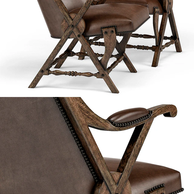 Observatory Hill Vintage Leather Accent Chair — Скачать