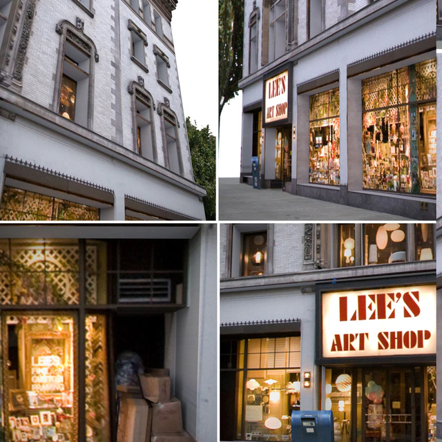Facade for the background Vol: 6 Shop and street — Descargar