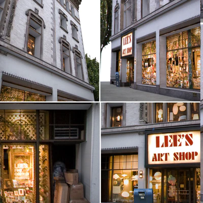 Facade for the background Vol: 6 Shop and street — Ver 3