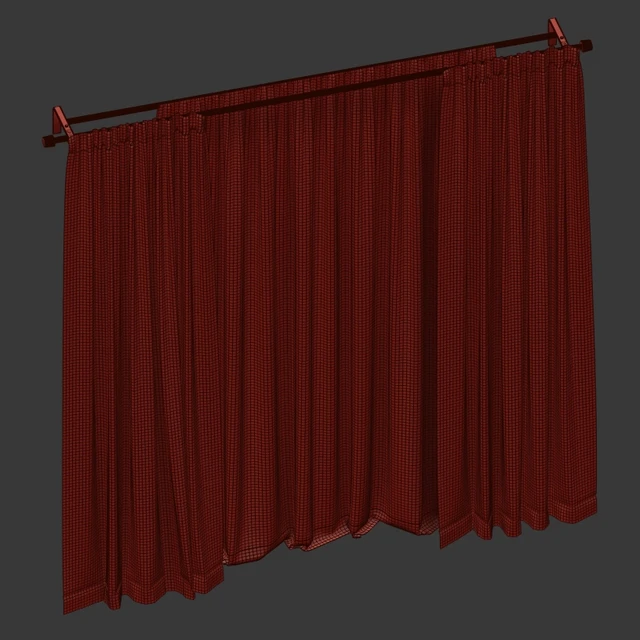 Brown curtains with tulle — Descargar