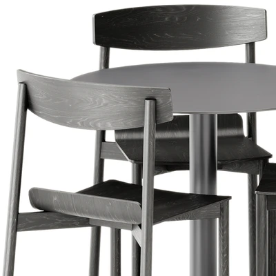 Wox 2 Wood Chair by Artu and Mesa Mona Table by Diabla — Ver 4