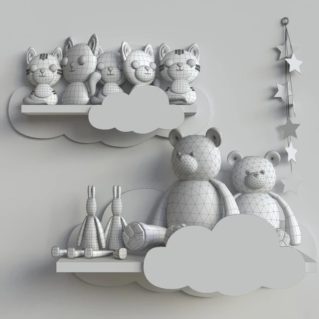 Collection of plush toys for children — Descargar