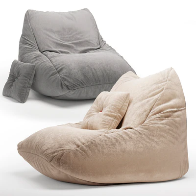 Frameless Soft Beige Pie Chair — Ver 3