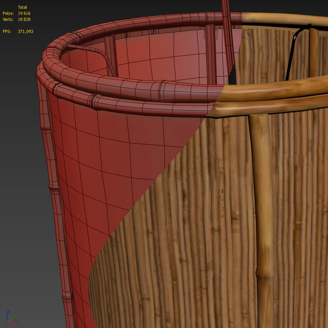 Webbed Rattan Shade Terrain — Скачать
