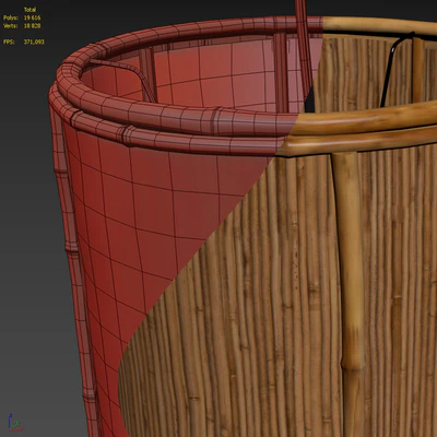 Webbed Rattan Shade Terrain — Вид 6