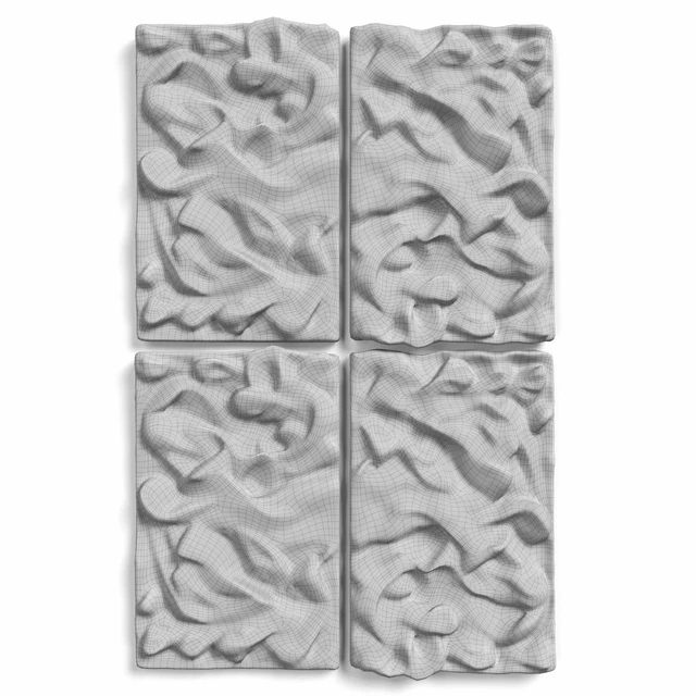 Relief metal and plaster wall panel — Descargar